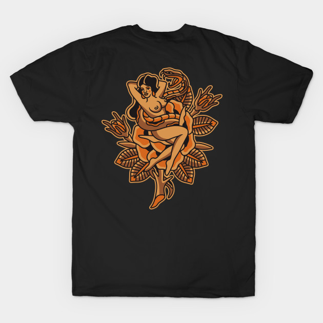 Traditional tattoo t-shirt by Abrom Rose